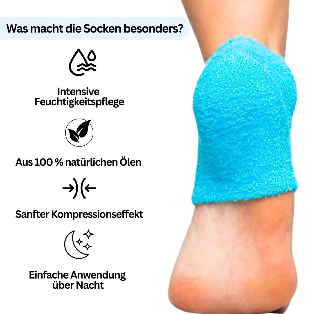 Fußpflege ohne Cremes: Die Hydra Fersen-Socken von Nuwelo als natürliche Alternative